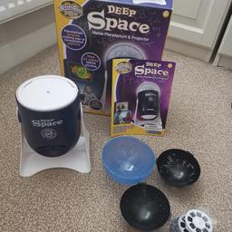 Deep Space kids Projector light. In excellent condition, used once or twice. All accessories included in box with booklet.

Please see other items for sale. Thanks