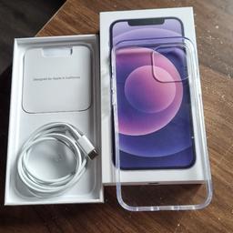 Iphone 12 brand new only 2 days old proof in pic, reason for sale is my partner doesn't like it prefers samsung, charger wire, protective case, box, price is firm I'm already losing £84 no offers at all, lilac colour 64gb not a mark on it, rrp £724.00 in currys £775 in argos, won't accept a penny less than £500so dont come with your silly offers already a steal at listed price cash only

NO OFFERS . as I want to get as much as my money back as possible. thank you .