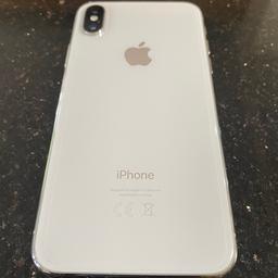 Silver Iphone X
Immaculate Condition 
Fully Working Order without any Issues 
Unlocked 
64gb