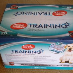Simple Solution puppy training 100 pads box UNOPENED

Still boxed as new, never opened.

Collection only