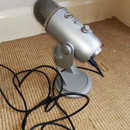 BLUE YETI USB MICROPHONE, SILVER IN COLOUR