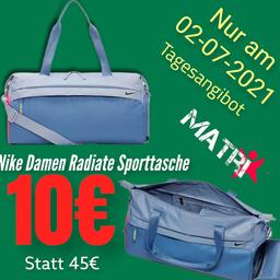 Nike Damen Radiate Sporttasche
für nur 10€ anstatt 45 €!
👀35€Rabatt! 👀
Nur gültig am 02.07.2021