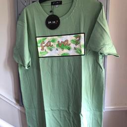 Green unisex T Shirts new with tags in packaging sizes small and medium £2 each collection Elm Park