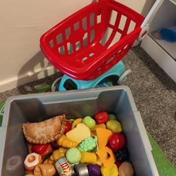 all items seen come in this bundle.
kitchen was brought new last year but has been hardly played with.
loads of play food and trolley.
from a smoke free and pet free home.
collection only from b31 3rj.