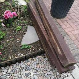 Free.... Wood fence posts fence panel wood slats collection only sunbury