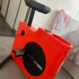 Space saving exercise bike

Folds down easy to use and good if you haven’t got much space to store
Sadly no longer use 
All working seat can be adjusted and incline adjustment option