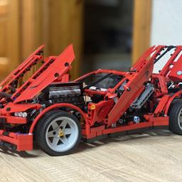 LEGO Technic 8070 Ferrari Modifiziertes Werkzeug mit V8-Motor wie auf den Fotos gezeigt, ohne Handbuch