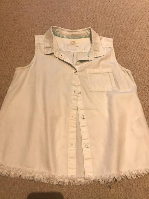 Buy & Sell Tyne and Wear Newcastle upon Tyne - Photos for Girls 12-13 year H&M White sleeveless shirt,