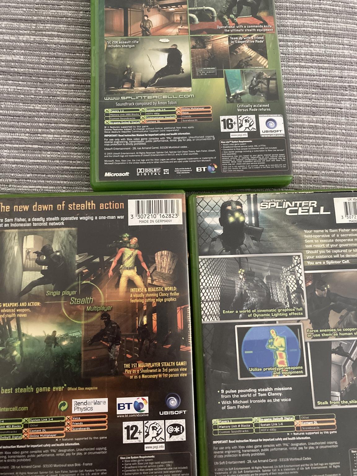 XBOX game bundle - Splinter Cell in CT18 Hythe für 5,00 £ zum Verkauf ...
