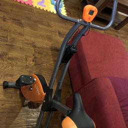 Folding exercise bike in very good condition ( fully functional). Displays, speed, calories, distance.
Collection Gravesend or small fee delivery