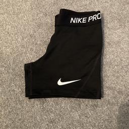 Black Lycra Nike Pro shorts, good condition