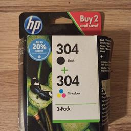 HP 304 Black plus Tri-color
unbenutzt da fehlkauf.

Die Farbpatrone ist Originalverpackt, Schwarz nur aus der Verpackung entnommen.

Passend für HP Deskjet, Envy und AMP