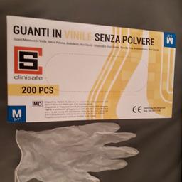 Pacco guanti in vinile senza polvere da 200pezzi
Taglia: M e L