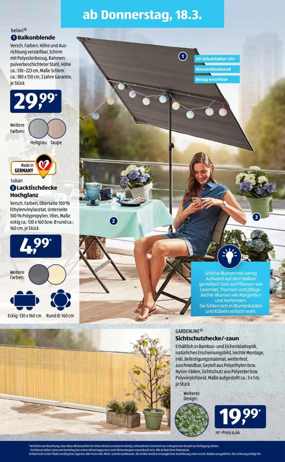 Sonnenschirm Sonnensegel Balkon Aldi in 91052 Erlangen fr 25,00  zum  Verkauf | Shpock DE