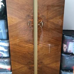 beautiful art deco wardrobe for sale,
not able to deliver but will need a van upon collection
 22” depth, 36.5” width, 70” height