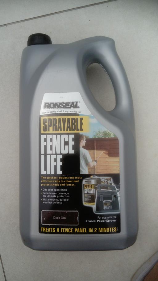 Buy & Sell Hampshire Basingstoke and Deane - Photos for Ronseal Sprayable One Coat Fence Life Paint