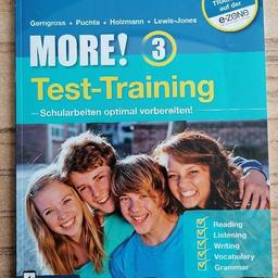 Ich verkaufe dieses Englischbuch: More 3 Test-Training für das 7. Schuljahr (3. Klasse Mittelschule bzw AHS)

Das Buch ist in einem neuwertigen Zustand.
Die Versandkosten innerhalb Österreichs betragen 4,95.