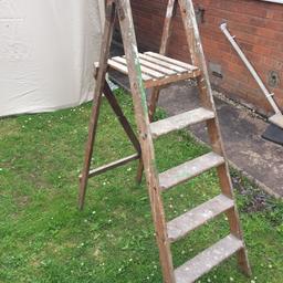 Rustic Wooden Step Ladders - Can be used as a Garden Feature or as ladders.