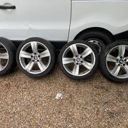 18” BMW Alloy Wheels in Silver all alloys are in good condition with no cracks and all hold air, 3 tyres in good condition and 1 tyre needs replacing, these alloys will fit other makes and models

£100
Collection South Croydon