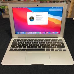 Very lightly used 2015 Apple MacBook Air in pristine condition ..

Model Number: A1465 - MacBookAir7, 1
4GB RAM 128GB SSD Storage - Silver

1.6GHz Dual-Core 5th Generation Intel Core i5 processor
Intel HD Graphics 6000 1536MB
128GB Fast SSD storage
4GB of RAM

Stereo speakers with wider stereo sound.

Two USB 3 ports (up to 5 Gbps)
Thunderbolt 2 port (up to 20 Gbps)
3.5mm Audio Jack
MagSafe 2 power port

Up to 11 hours of battery life

The MacBook has been wiped and factory reset.
The latest updates iOS Big Sur has been installed.
The MacBook comes with the charger and no box.

Pickup or drop off available around Greater Manchester and Merseyside

The Phone Lab
136 Market Square
St Johns Shopping Centre
Liverpool
L1 1LZ