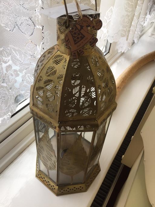 Buy & Sell West London Hillingdon - Photos for Brass fretwork leaf lantern