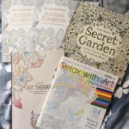 Hi I’m giving away a variety of adult colouring books - my daughter had coloured the odd page but I have ripped those pages out, there are still loads of pages left to colour! Just let me know which you would like 

Collection only 

Comes from a smoke free home