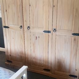 decent size wardrobe an matching draws. used but in decent condition 100 ono