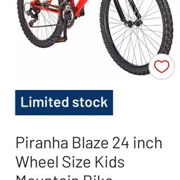 kids mountain bike in very good condition only reason for selling is my son has just got a new one for his birthday and need the space collection only