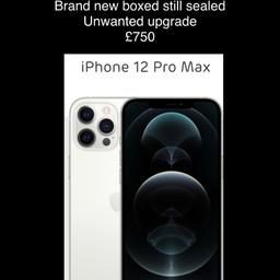 iPhone 12 Pro Max 256gb
Unlocked
Brand new in box and sealed 
Unwanted upgrade