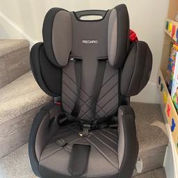 Recaro Young Sport Hero Children Car Seat. UN-Group I-III 9 to 36 kg approx. 9 months to 12 years.
Universal installation
One child seat for the whole childhood the height-adjustable backrest with integrated headrest makes this possible.
Good used condition.
Smoke and pets free home.
Collection from Tipton near PureGym.