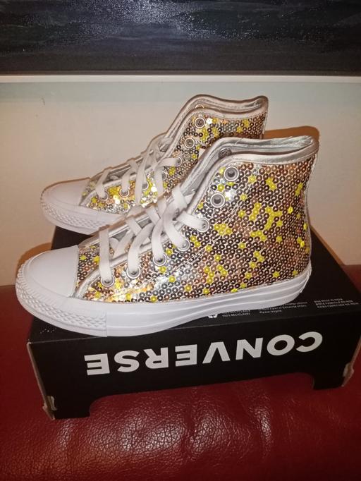 Buy & Sell West London Ealing - W5 - Photos for CONVERSE ALL STAR GLITTER HIGH TOP TRAINERS