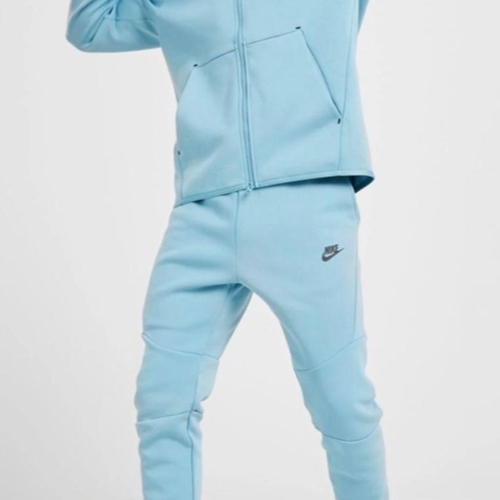 Nike Tech Fleece Full Baby Blue Tracksuit in CM8 Braintree for