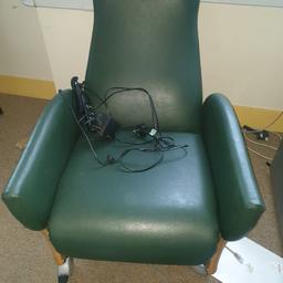 Leather chair with Remote controlled back , 
You can straight the back of this chair for comfort of your back I have two of these £40 each two for £70