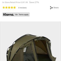 Go this for my son from go outdoors last month.
Was erected in the garden and never been out the bag since. Cost £140

Link to check out is


No offers please, my son just wants £60 for new fishing pole
I will be listing on fleabay aswell so you can see I have over 300rating and am trustworthy reliable seller