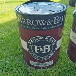 Farow + Ball, Hague Blue colour in Estate Emulsion. Its a 5ltr tin, cost over £100 wanting £40 for it.