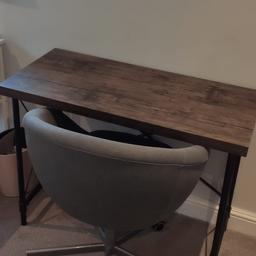 Desk about a year old from Wayfair (brought in the first lockdown) and chair brought a few months back from IKEA, just a bit too big for our room. Can be brought seperately or together. Collection only please, SE20. Thanks.