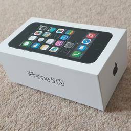 Very Good Condition & Boxed with Full Contents.
RRP £299
FAST DELIVERY AVAILABLE !
Please see original photos !
Genuine Package Box Contents:-
1x Apple iPhone 5s Handset(02Network)
1x Apple iPhone 5s Earphones
1x Charger Plug
1x USB Charger Cable
Apple iPhone 5s info
Original & Genuine Packaged Box.
Used phone with no cracks or damage, minor general wear but well looked after.
All i/accounts are wiped/erased, has had a full factory reset and updated to the latest software version for this model.