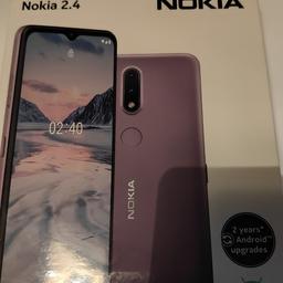 Nokia 2.4 in brand new condition got as a spare phone but never used unlocked comes with a new case all boxed