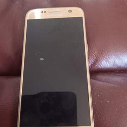 Samsung galaxy s7 in gold,32g memory, unlocked to all networks  fully rest, great little phone, no accounts linked to this phone, comes with box and all accessories, delivery available locally for fuel, NO TIME WASTERS PLEASE SOLD HAS SEEN.