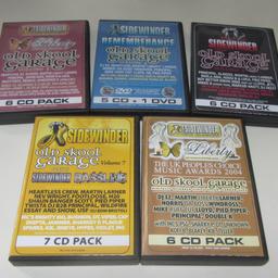 Sidewinder Garage CD Pack Collection
Sidewinder & Liberty Presents... Old Skool Garage Volume 3 [6CD] (2005)
Sidewinder Old Skool Garage Volume 4 [5CD+DVD] (2006)
Sidewinder Old Skool Garage Volume 6 [6CD] (2007)
Sidewinder Old Skool Garage Volume 7 Vs Sidewinder Bassline [7CD] (2009)
Sidewinder & Liberty Presents... Old Skool Garage Volume 2 The UK Peoples Choice Music Awards 2004 [6CD] (2004)
(postage available)