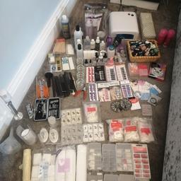 Fantastic starter kit. Overall costing £370 if not more. Powders are only about a quarter full but will do a few sets of nails. There's top quality brushes from Sally's, files, nail art, foils, guides, 45 nail polishes, gel drying machine, appointment cards, work station organiser, hand rest, soak off container, polish removers, barbacide, brand new massage kit, and absolutley tons more. Collection from wallsend I can not deliver. Please no more time wasters. £100 ono