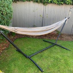 Fits up to 2 people in the hammock
Used once or twice
Amazing condition
From a smoke and pet free home
Collection only