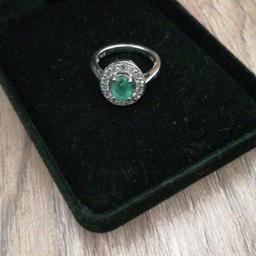 New diamond and emerald rings size L £30 each