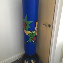 Kids boxing punch bag an gloves in good condition as hardly played with. From smoke pet free home can drop off if not to far