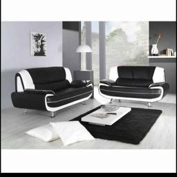 Presenting this stylish faux leather sofa available in 3 + 2 or Corner

Colours available
Black and white
Black and red
Grey and white

We offer express delivery and delivery charges depending on your post code