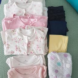4 sleepsuits
4 leggings
2 vests
Free to anyone who can collect.