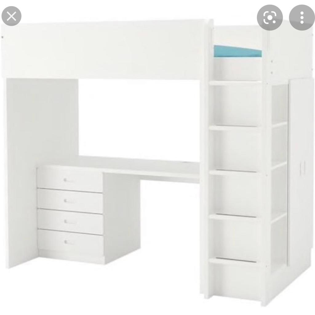 IKEA loft bed with desk and wardrobe in HA8 London für £ 100,00 zum