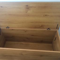 Solid pine wood -  multiple storage box
Perfect for blankets, shoes, toys & tools storage. 
Bought from - Oak Furnitureland  few years ago for £259.99 selling due new how size. Does not fits 

For Size . See pictures attached