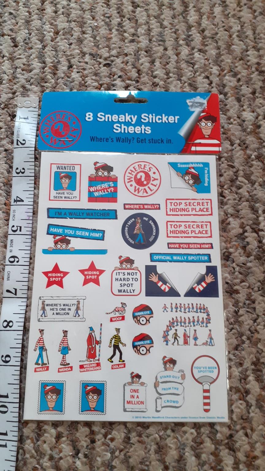 wheres wally stickers..8 sheets per pack in Boston für 0,80 £ zum ...