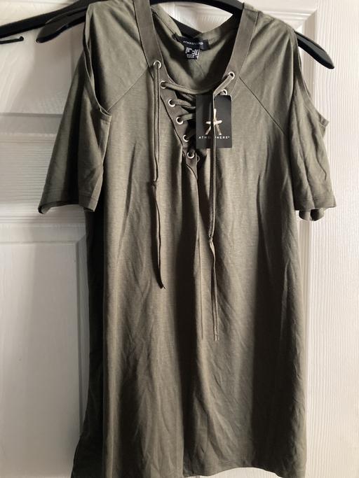 Buy & Sell West Midlands Sandwell - Photos for Khaki green ladies top brand new size 6-8